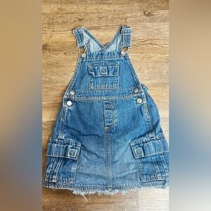 Denim Overalls with Pocket Detail